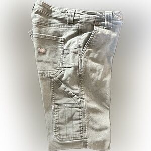 Dickies Women’s Relaxed Carpenter Pants Olive Green Heavy Canvas Workwear